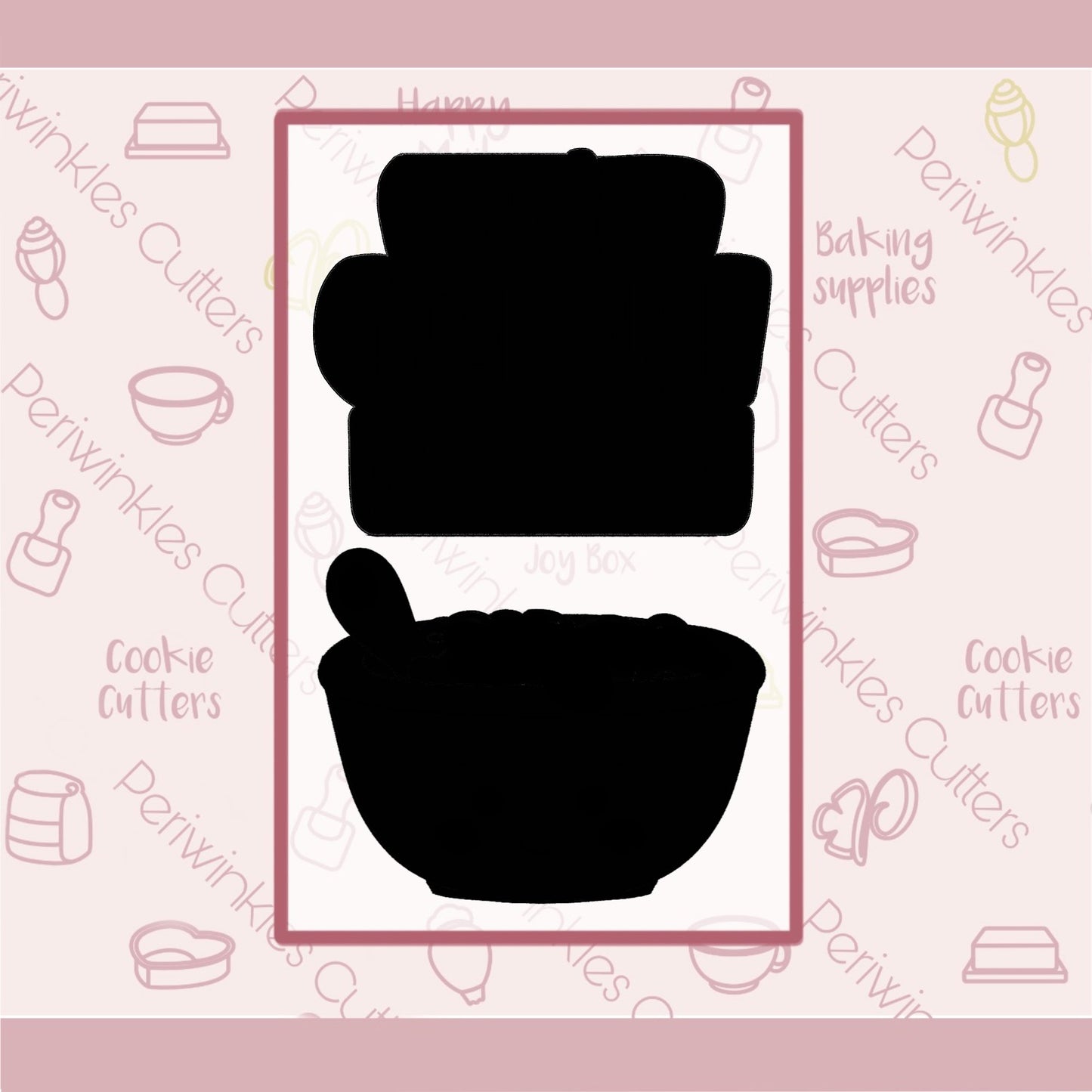 Cereal-Ously the Best Set of 2 Cookie Cutter - Periwinkles Cutters