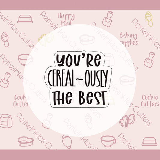 Cereal-Ously the Best Set of 2 Cookie Cutter - Periwinkles Cutters