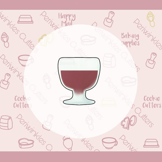 Cheese and Wine Cookie Cutter - Periwinkles Cutters