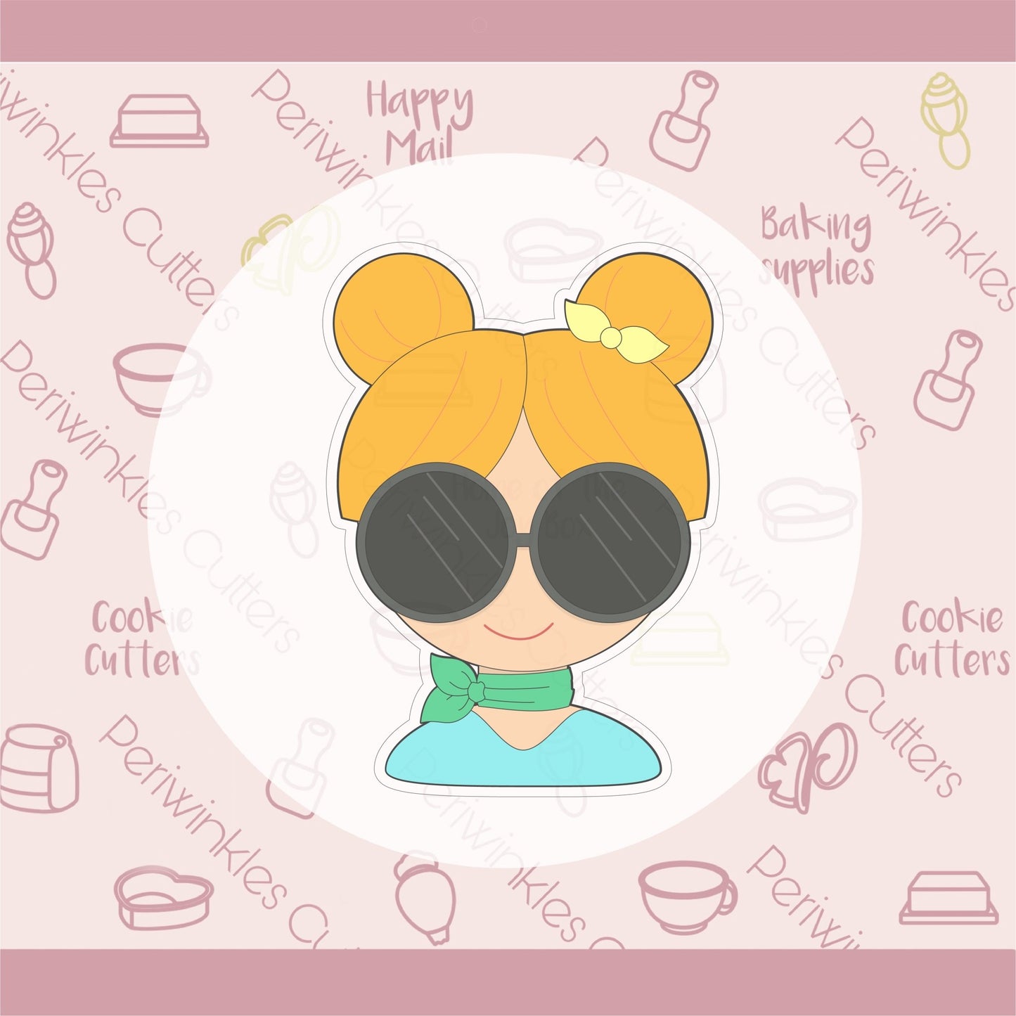 Chic Girl Cookie Cutter - Periwinkles Cutters