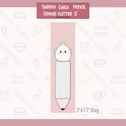 Chick Pencil Long Cookie Cutter - Periwinkles Cutters