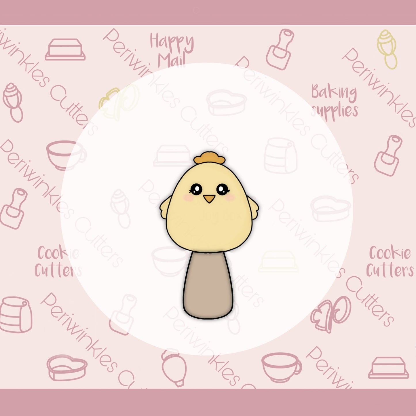 Chick Popsicle Cookie Cutter - Periwinkles Cutters