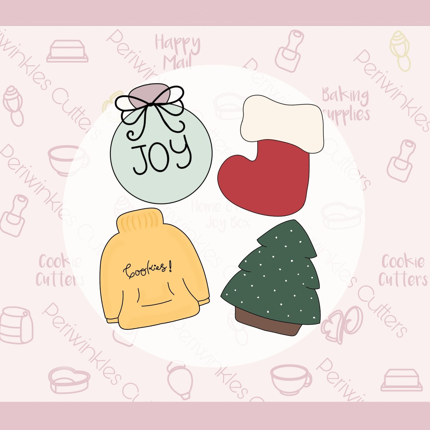 Christmas Mini Set 2020 Cookie Cutter - Periwinkles Cutters