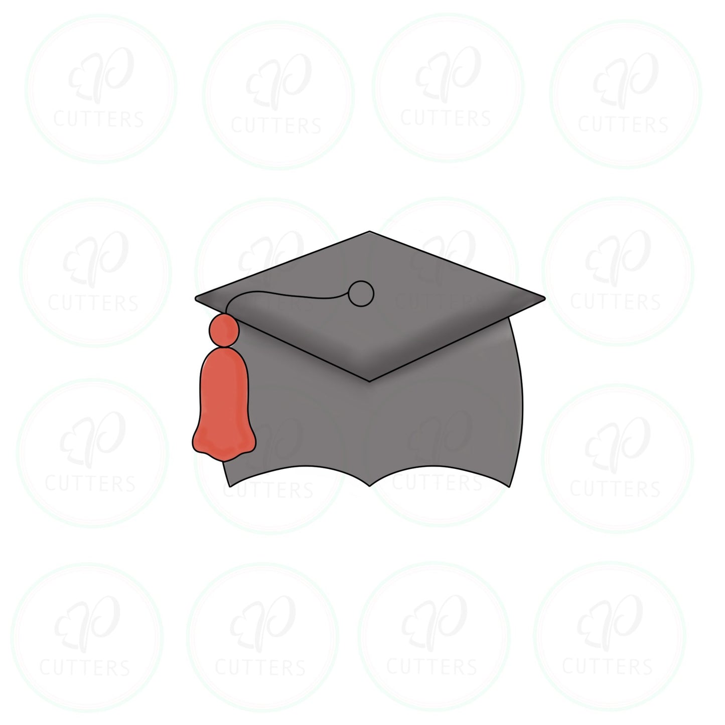 Chubby Grad Hat A Cookie Cutter - Periwinkles Cutters