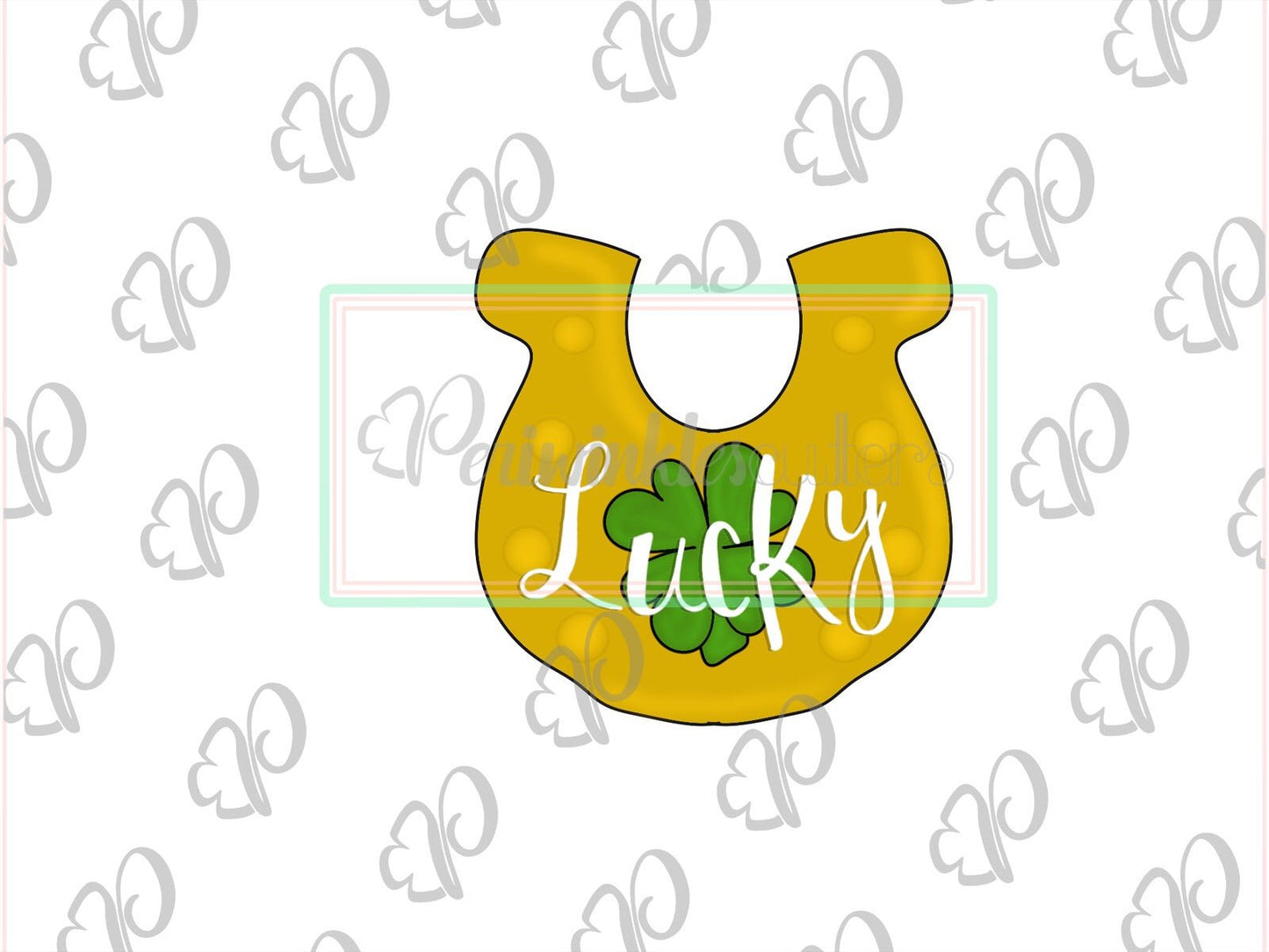 Chubby Horseshoe Cookie Cutter - JOY BOX 2019 - Periwinkles Cutters