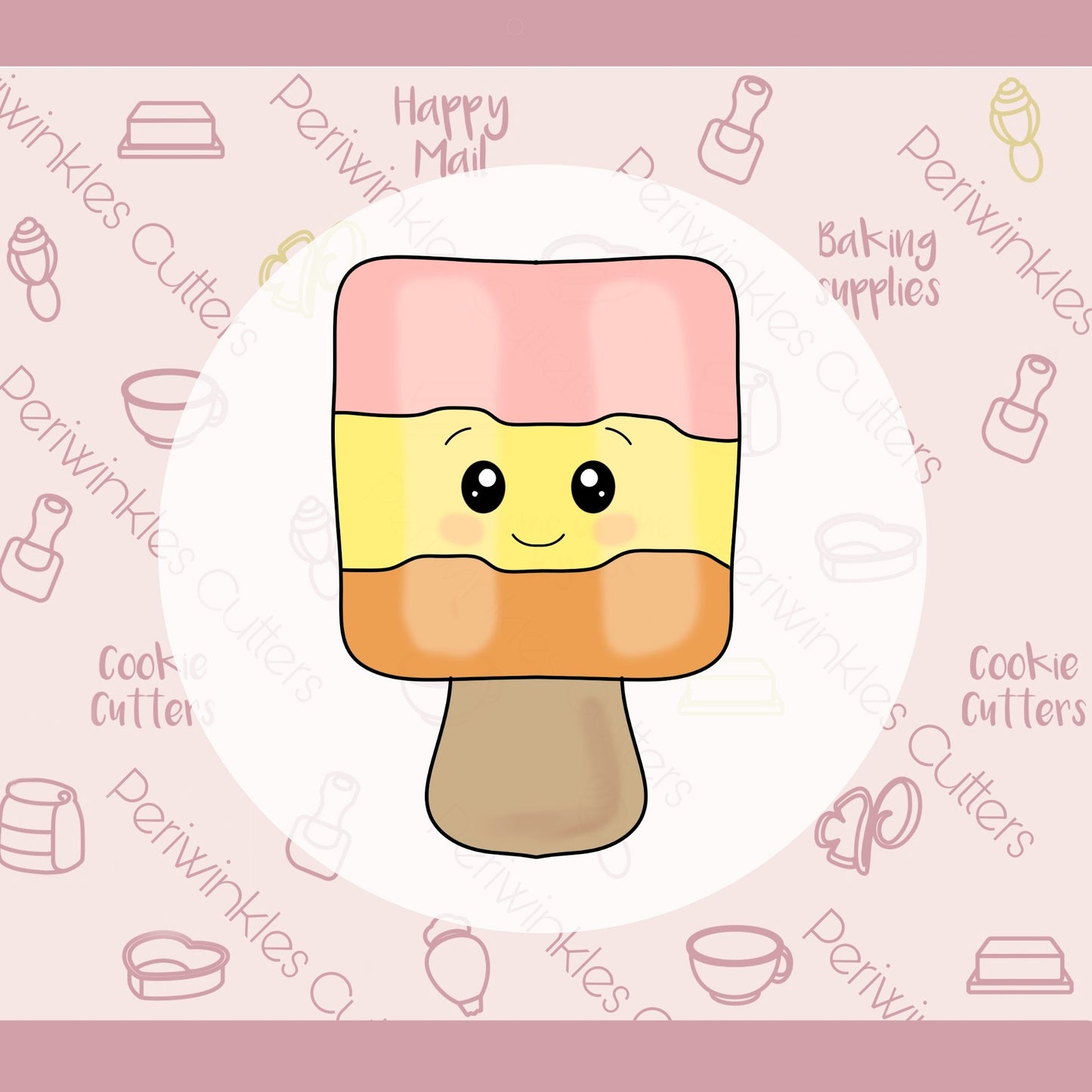 Chubby Popsicle Cookie Cutter - Periwinkles Cutters