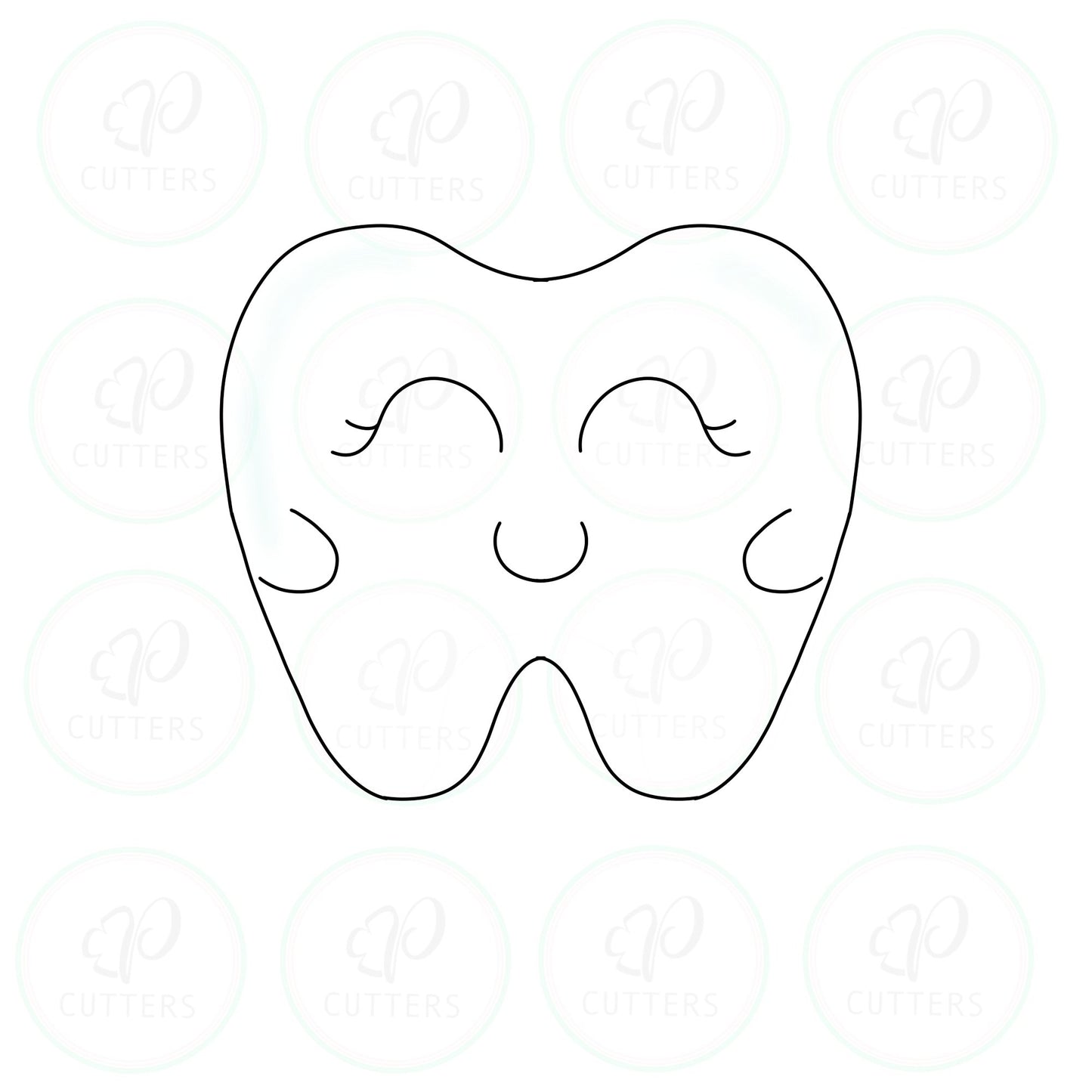 Chubby Tooth Cookie Cutter - Periwinkles Cutters
