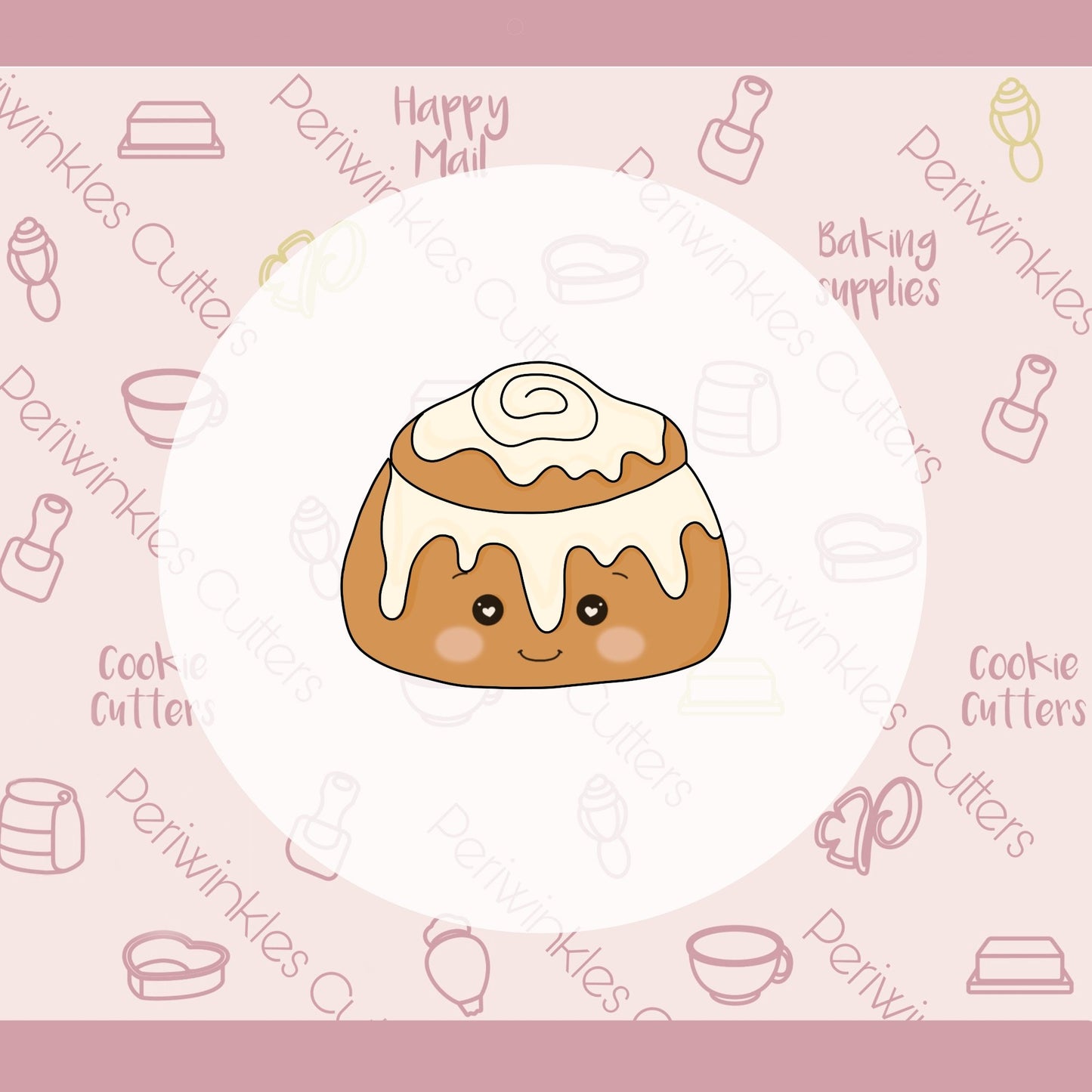 Cinnamon Roll Cookie Cutter - Periwinkles Cutters