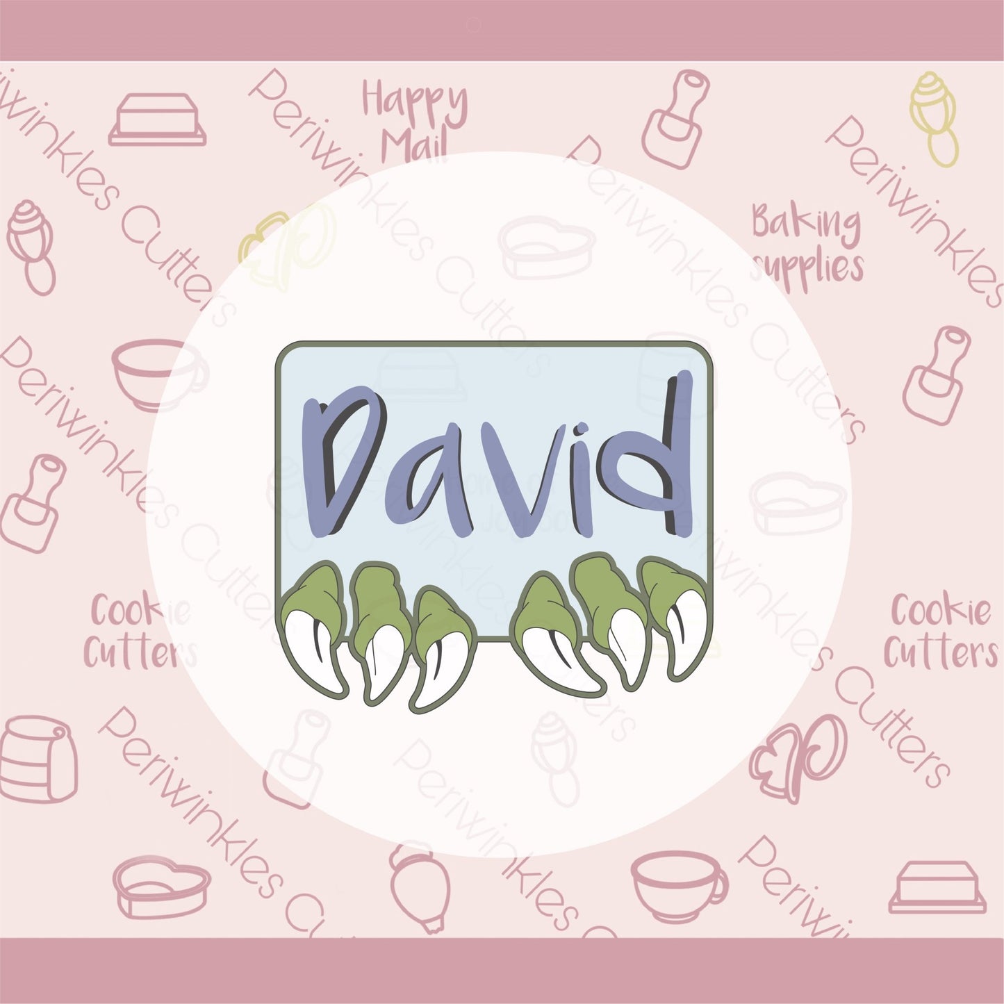 Claws Plaque Cookie Cutter - Periwinkles Cutters