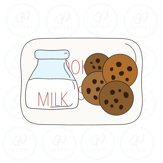 Cookies for Santa Platter Cookie Cutter - Periwinkles Cutters