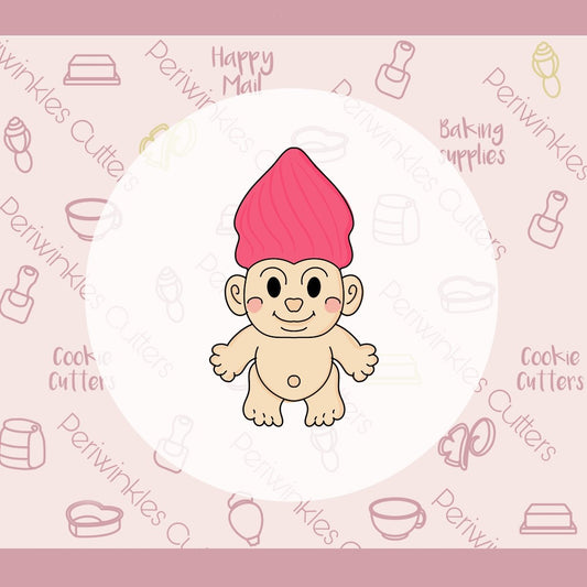 Crazy Hair Doll Cookie Cutter - Periwinkles Cutters