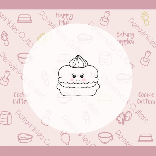 Creamy Macaron Cookie Cutter - Periwinkles Cutters