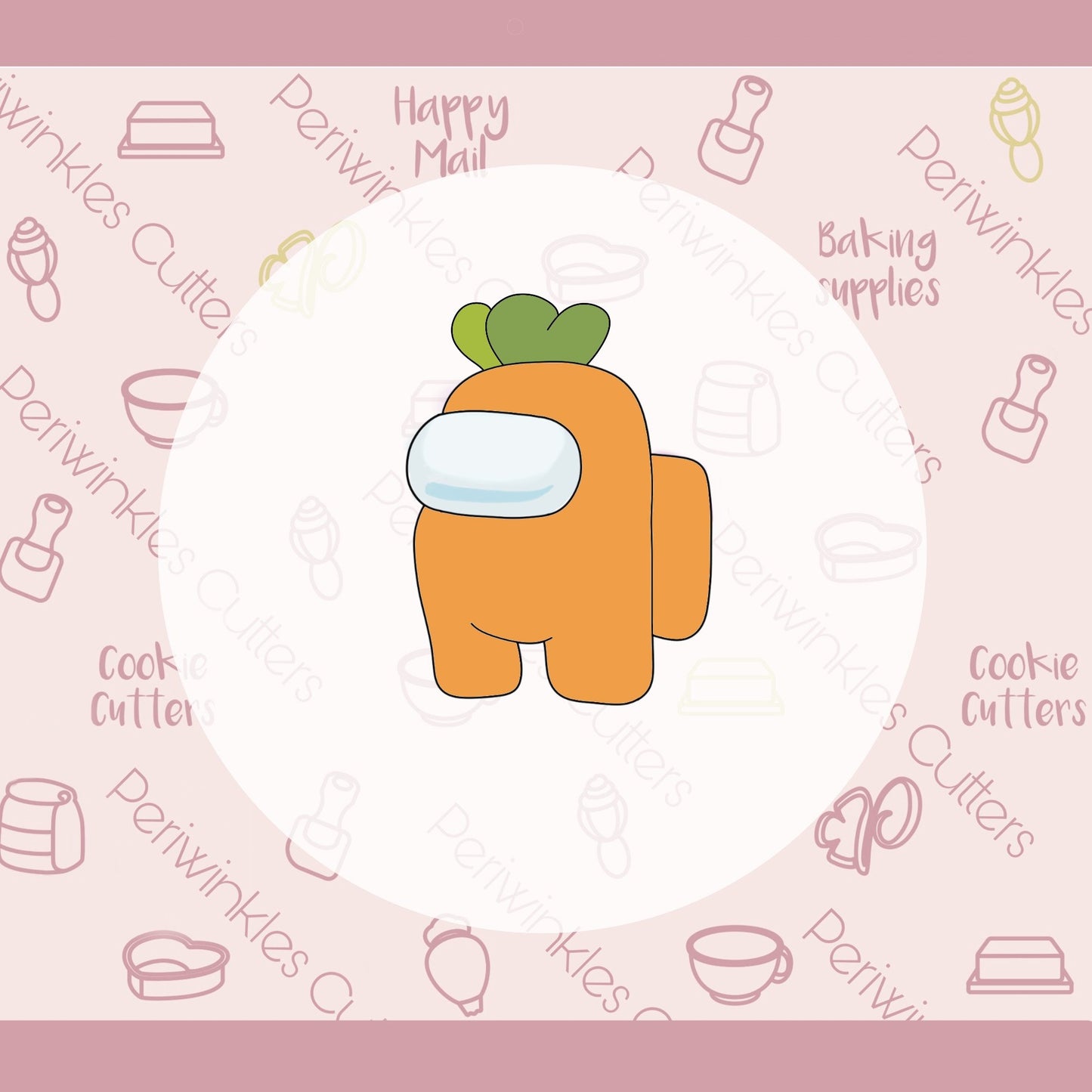 Crew Carrot Cookie Cutter - Periwinkles Cutters