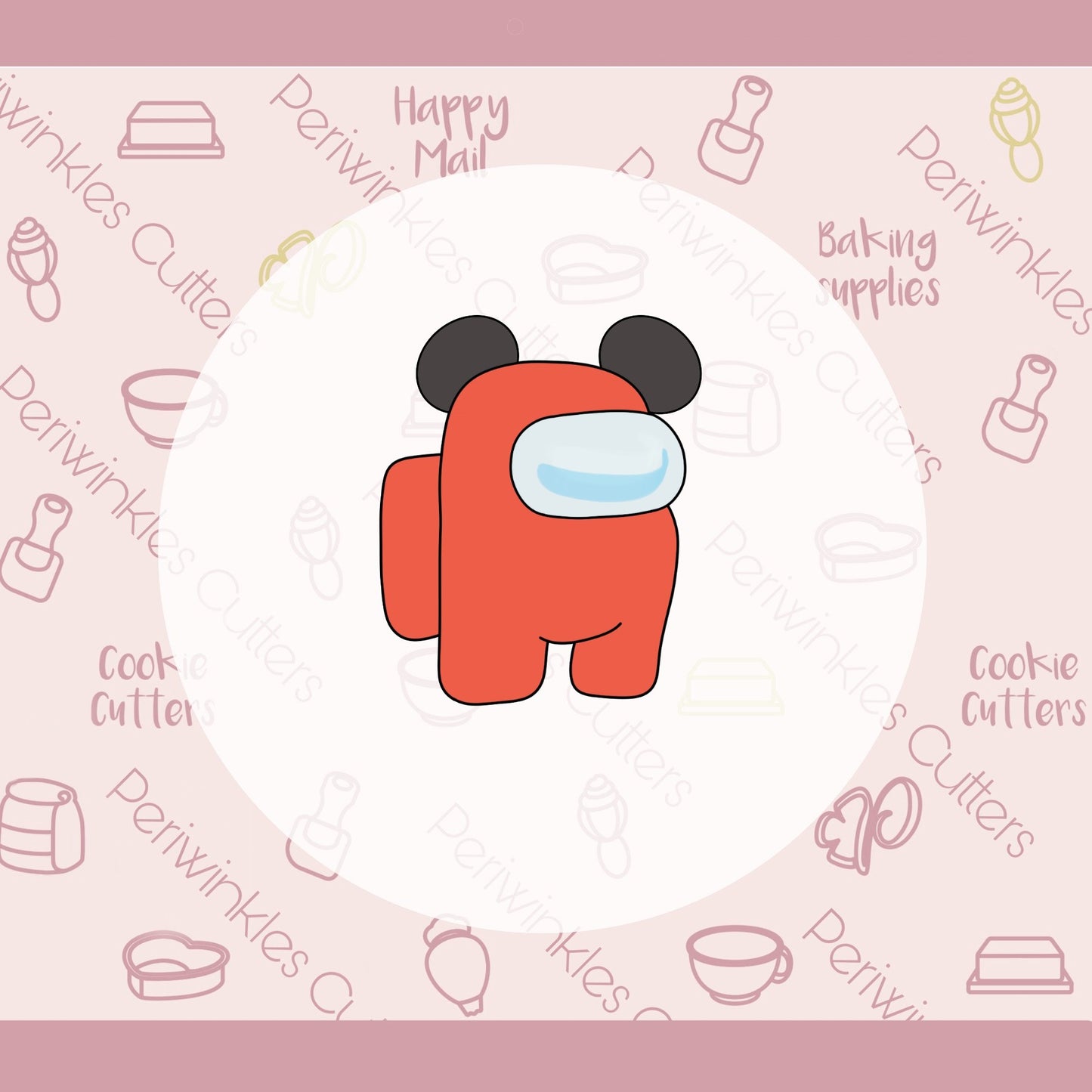 Crew Mouse Ears Cookie Cutter - Periwinkles Cutters