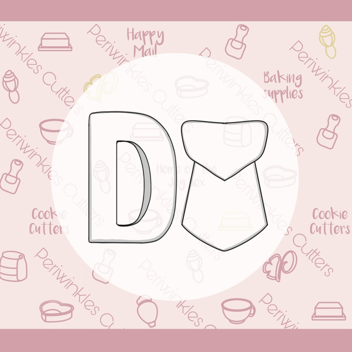 DAD 2 Pieces Set Cookie Cutter - Periwinkles Cutters