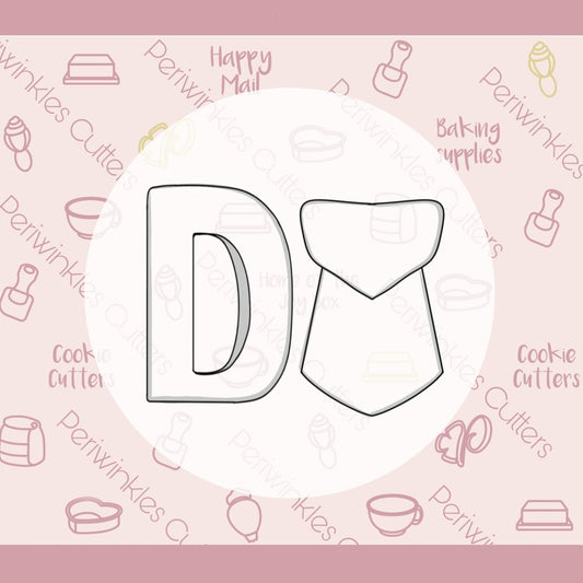 DAD 2 Pieces Set Cookie Cutter - Periwinkles Cutters