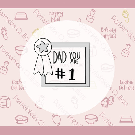 DAD Frame Cookie Cutter - Periwinkles Cutters