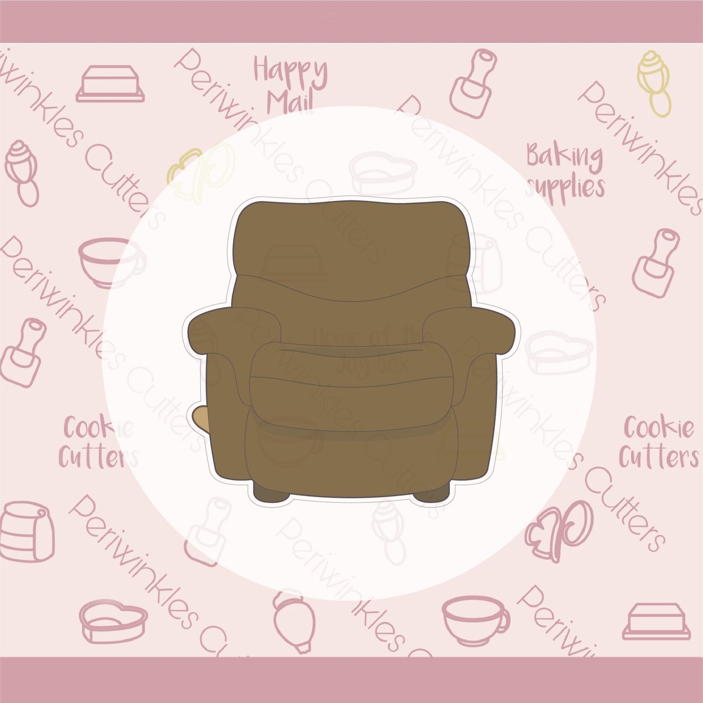 Dad's Recliner Cookie Cutter - Periwinkles Cutters