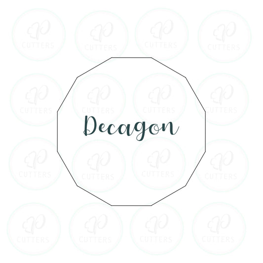 Decagon Cookie Cutter - Periwinkles Cutters