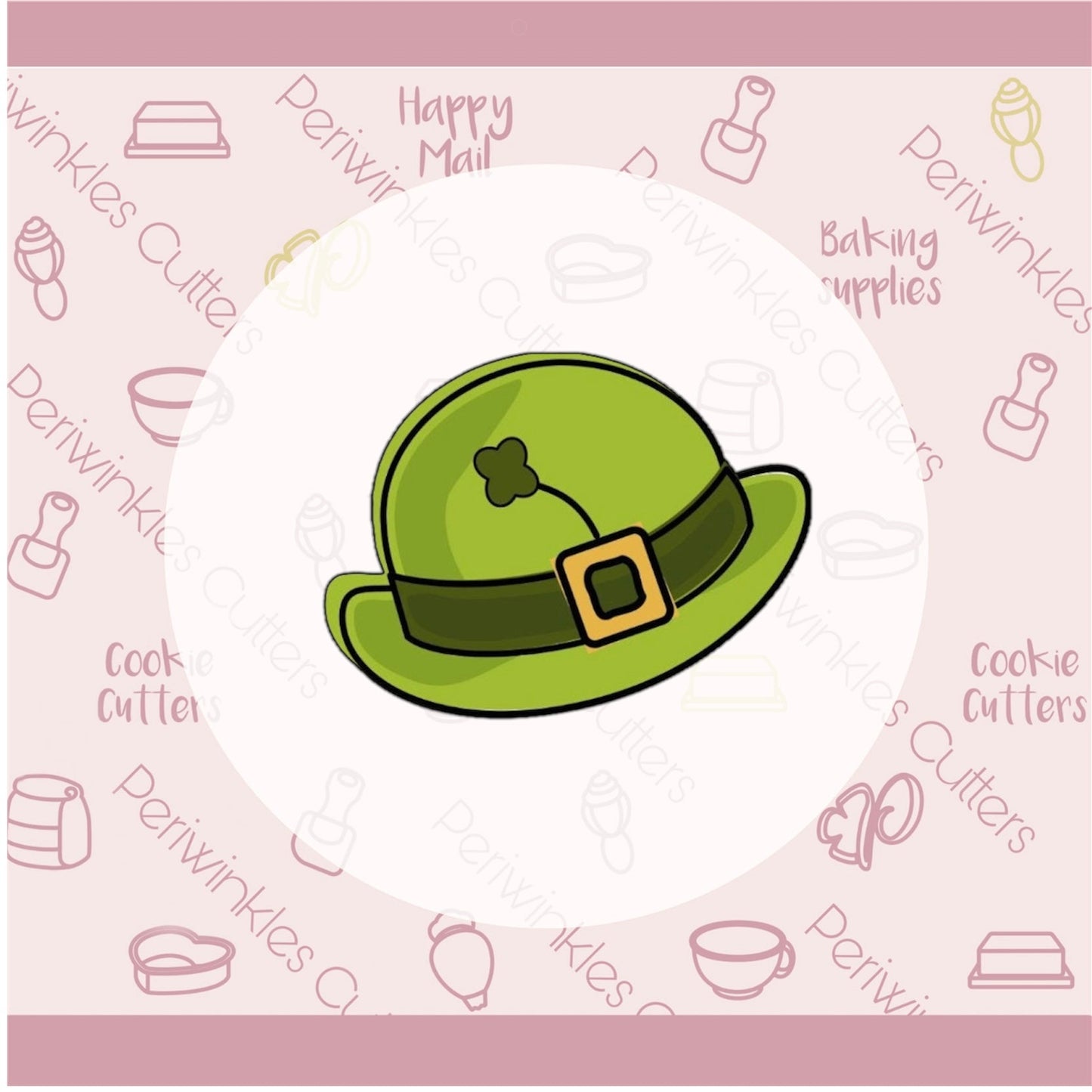 Derby Hat Cookie Cutter - Periwinkles Cutters