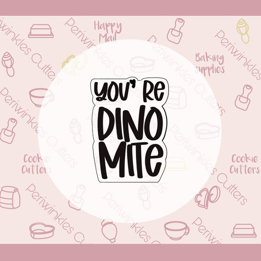 DINO-MITE Set of 2 Cookie Cutter - Periwinkles Cutters