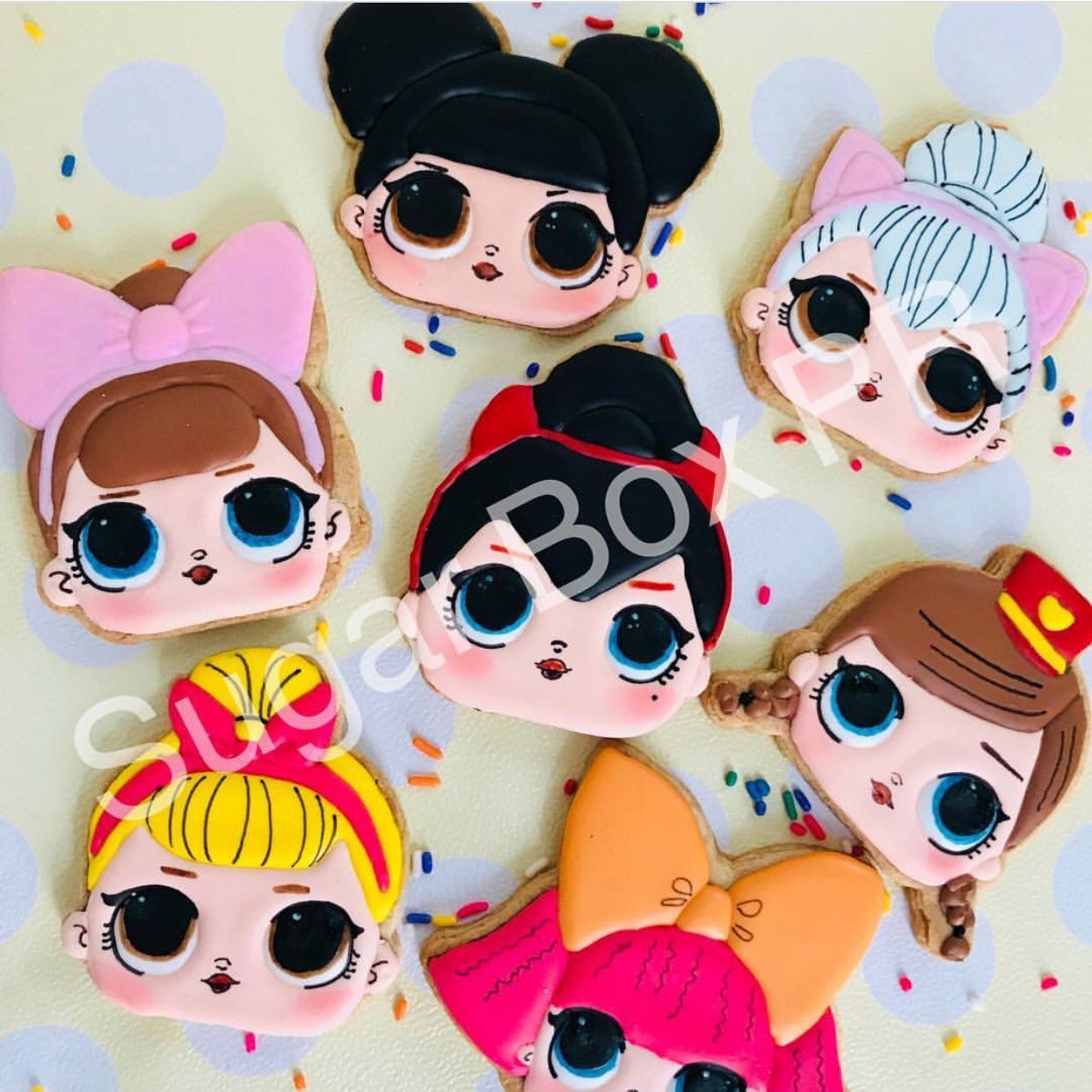 Dolls Face Set of 7 Cookie Cutter - Periwinkles Cutters