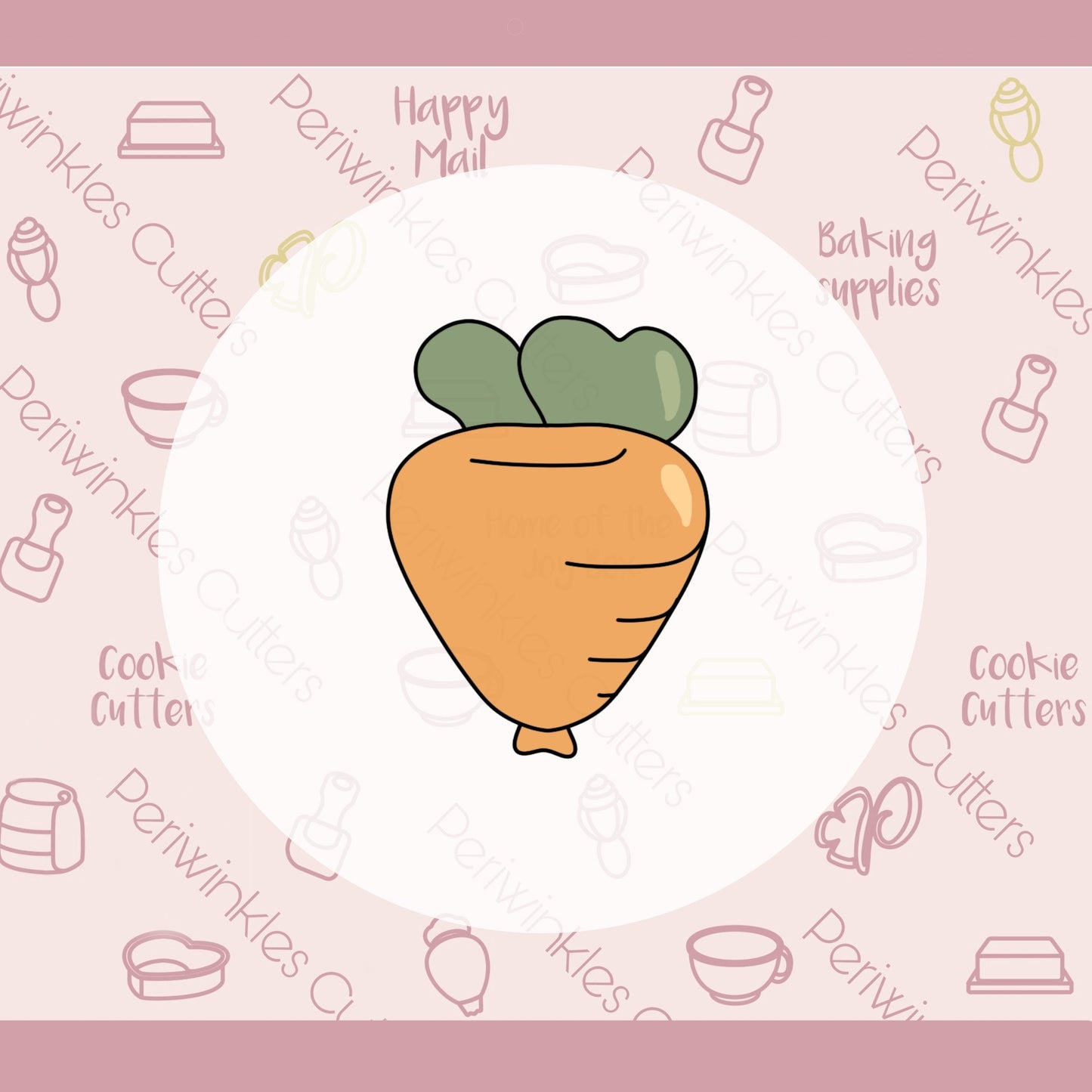 Easter Balloons - Carrot Balloon Cookie Cutter - Periwinkles Cutters