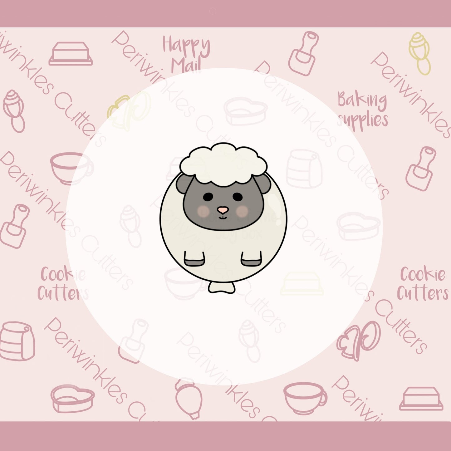 Easter Balloons - Sheep Balloon Cookie Cutter - Periwinkles Cutters