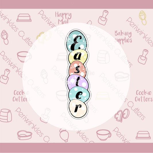 Easter Eggs Stick Cookie Cutter - Periwinkles Cutters