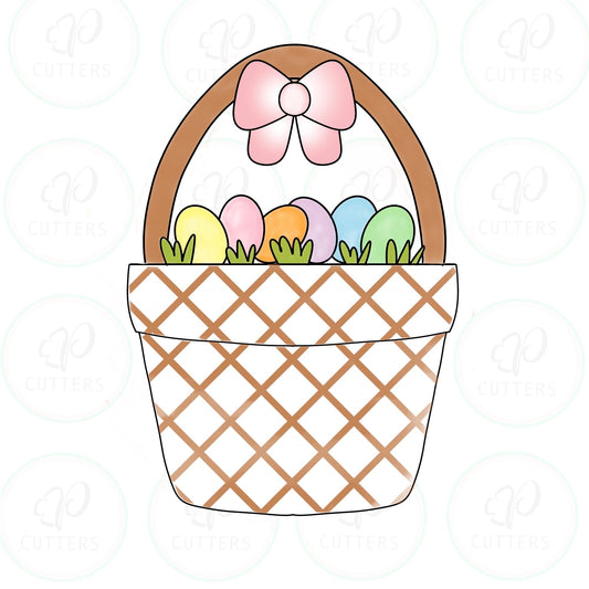 Egg Pot Cookie Cutter - Basket Cookie Cutter - Periwinkles Cutters
