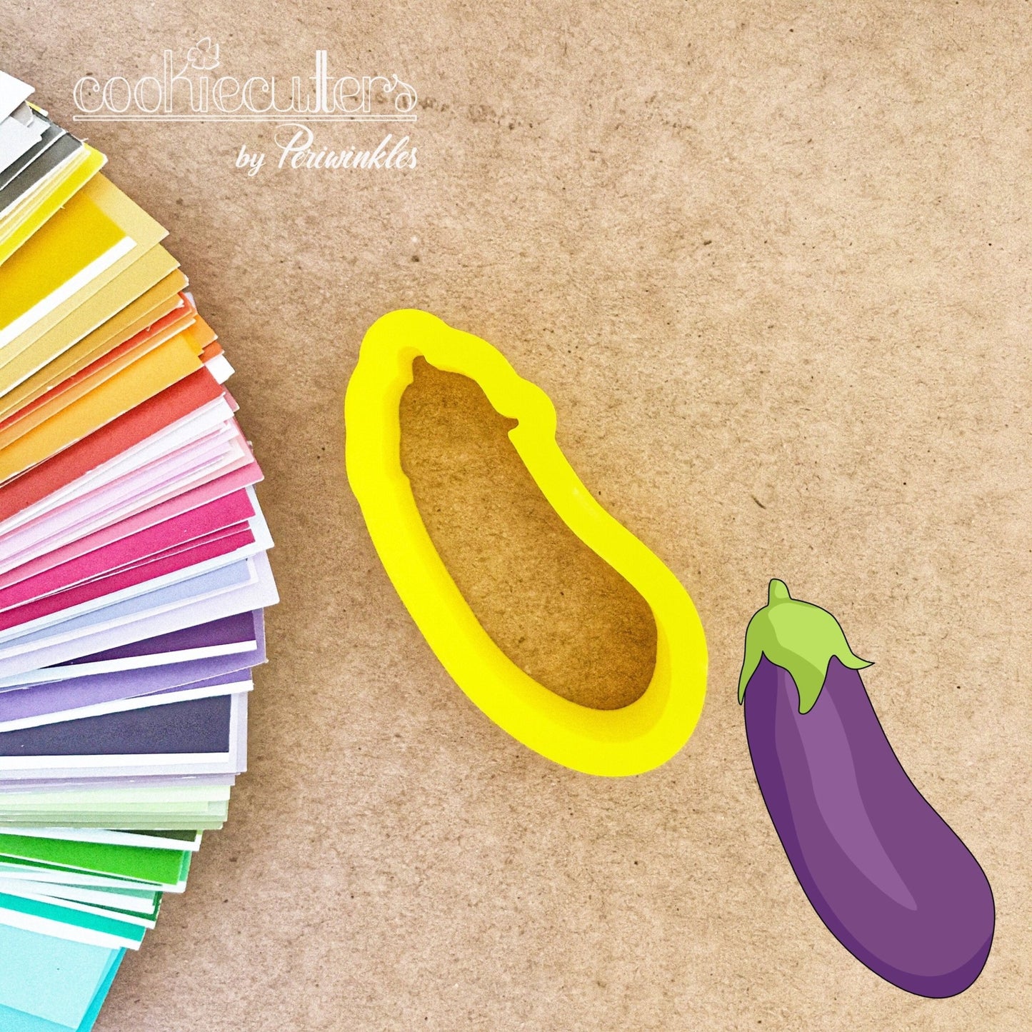 Eggplant Cookie Cutter - Periwinkles Cutters