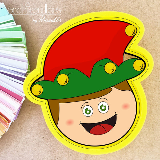 Elf Face 2017 Cookie Cutter - Periwinkles Cutters