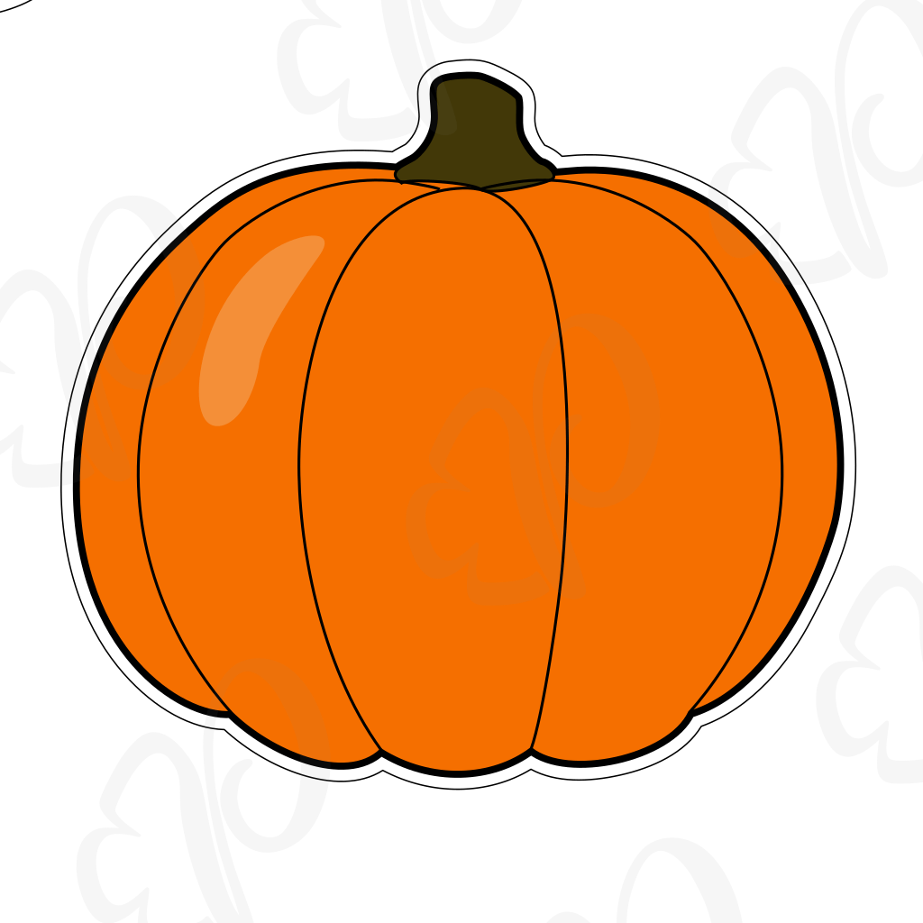 Fall Pumpkins 2018 Cookie Cutter - Periwinkles Cutters