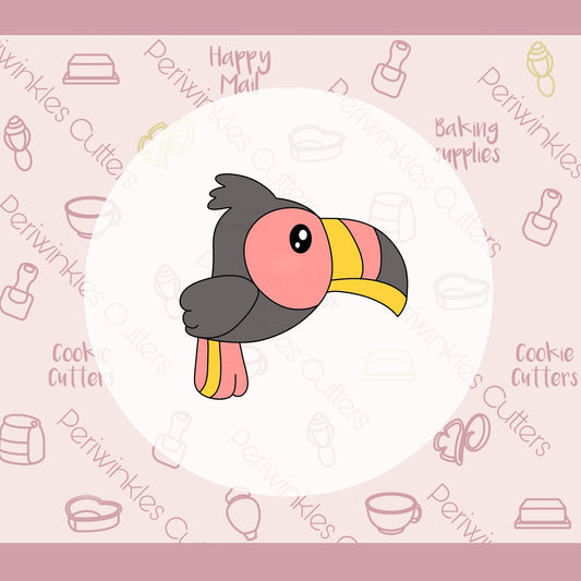 Fancy Toucan Cookie Cutter - Periwinkles Cutters