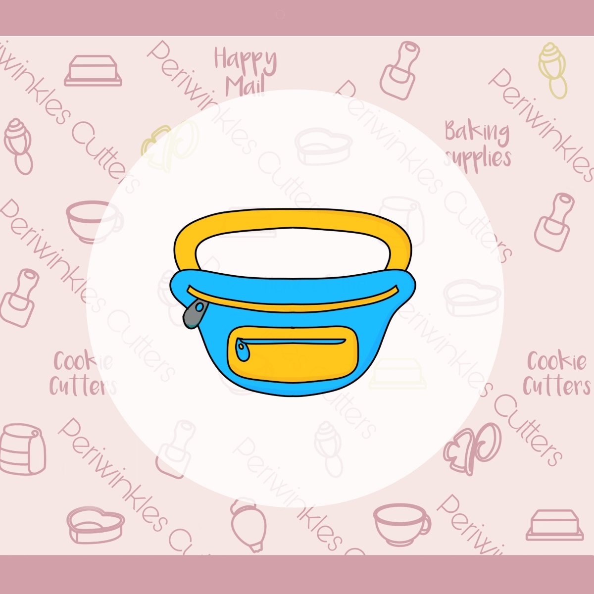 Fanny Pack Cookie Cutter - Periwinkles Cutters