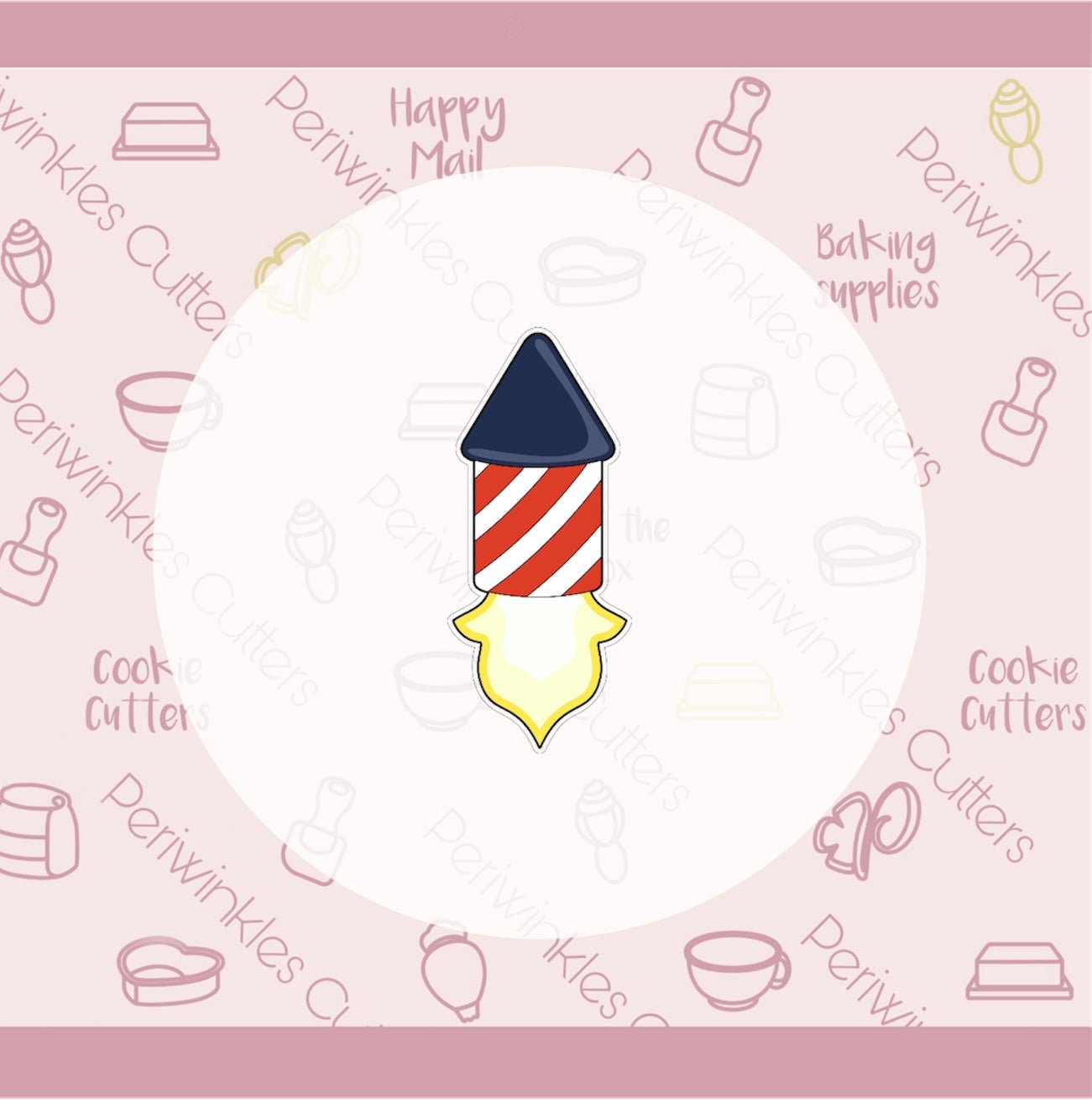 Firecracker Cookie Cutter - Periwinkles Cutters