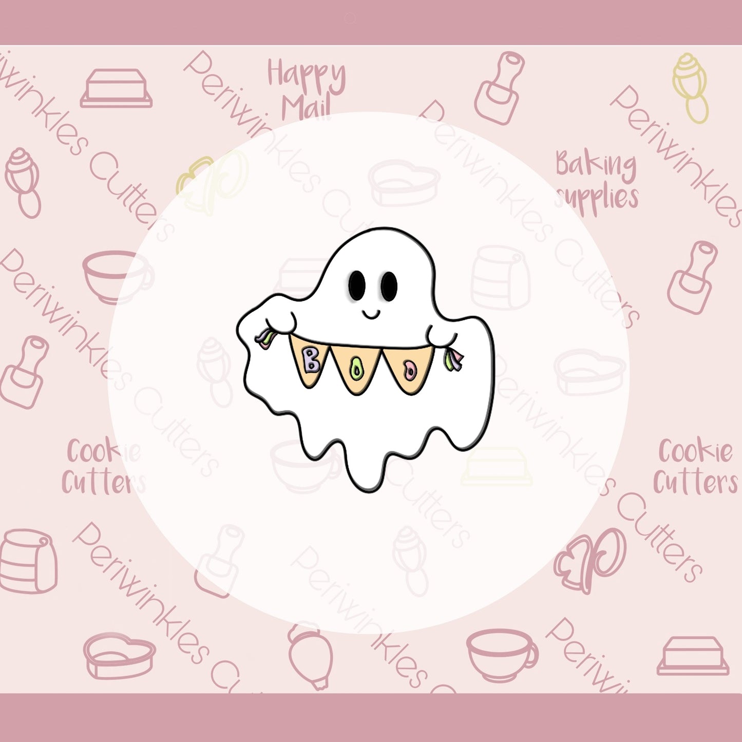 Floating Ghost Cookie Cutter - Periwinkles Cutters