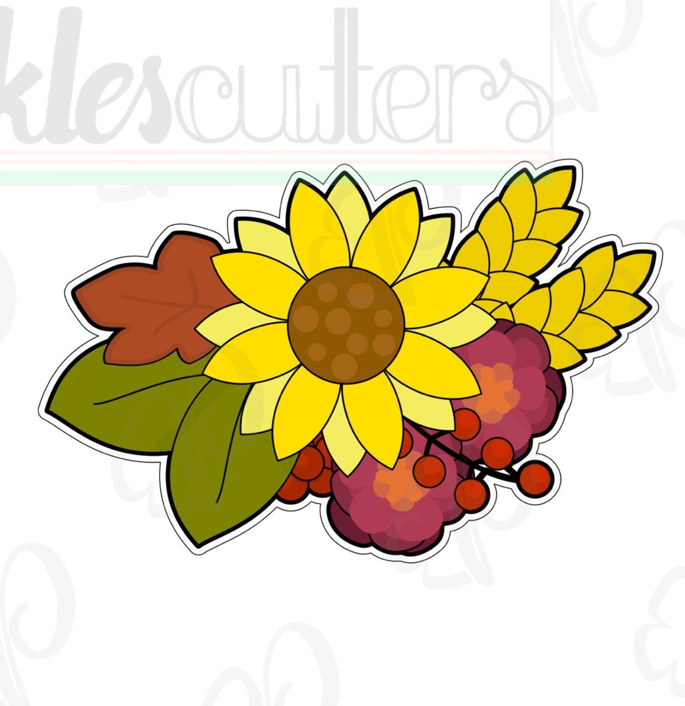 Floral Harvest Cookie Cutter - Periwinkles Cutters