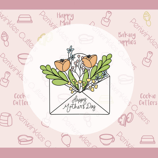 Floral Letter Cookie Cutter - Periwinkles Cutters