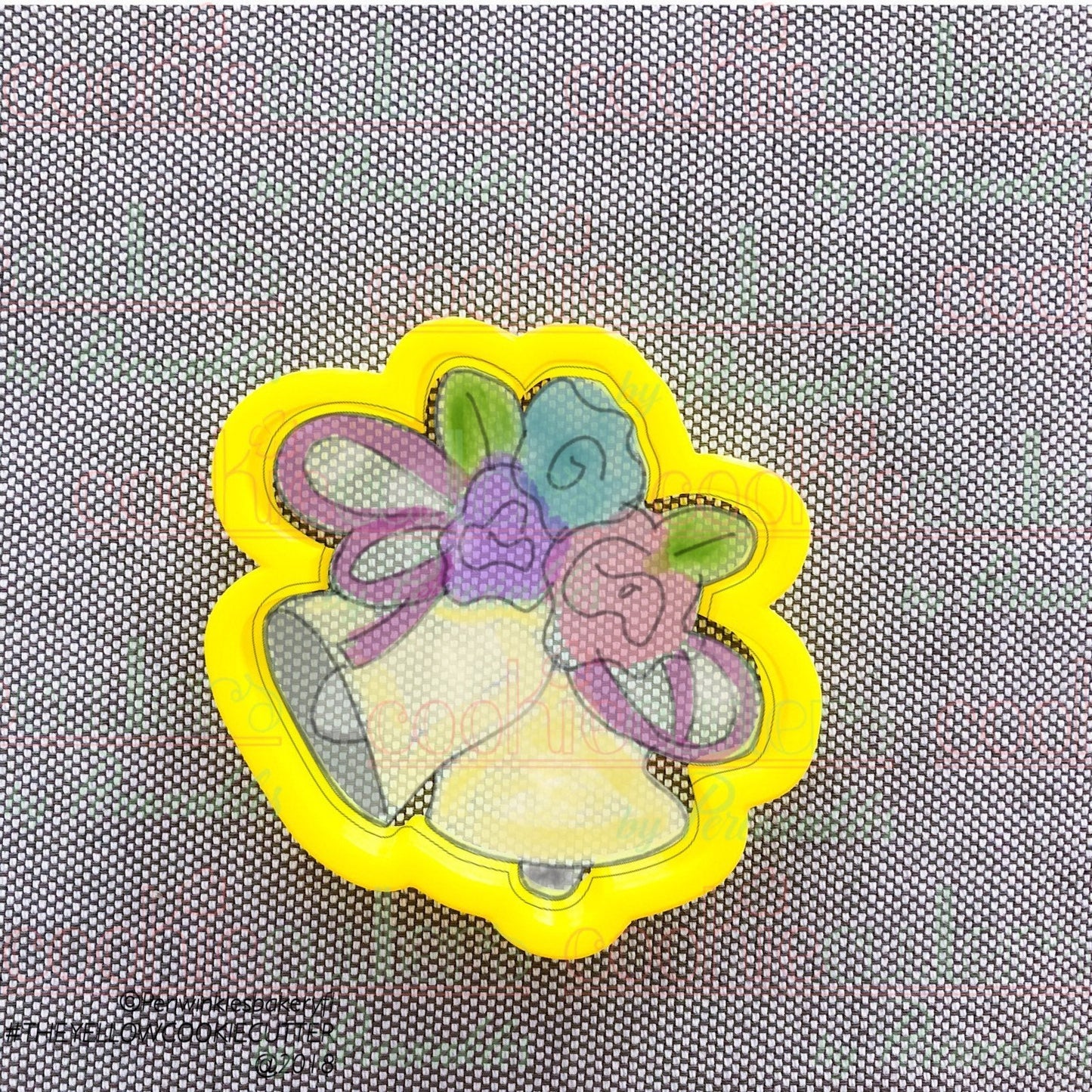 Floral Wedding Bells Cookie Cutter - Periwinkles Cutters