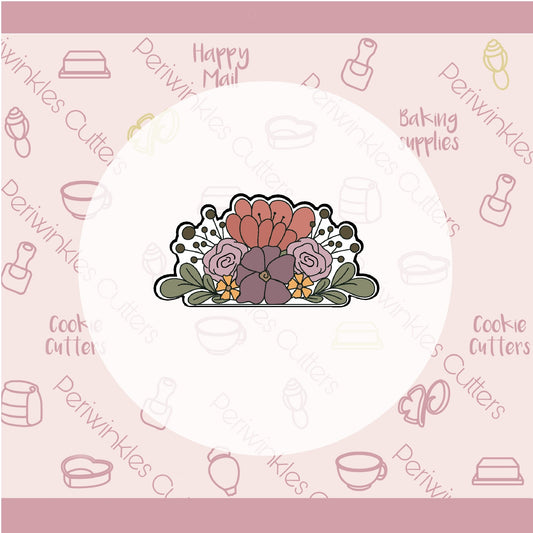 Flower Frame and Christine Plaque Set of 2 Cookie Cutter - Periwinkles Cutters