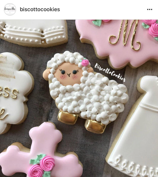 Fluffy Sheep - Lamb Cookie Cutter - Periwinkles Cutters