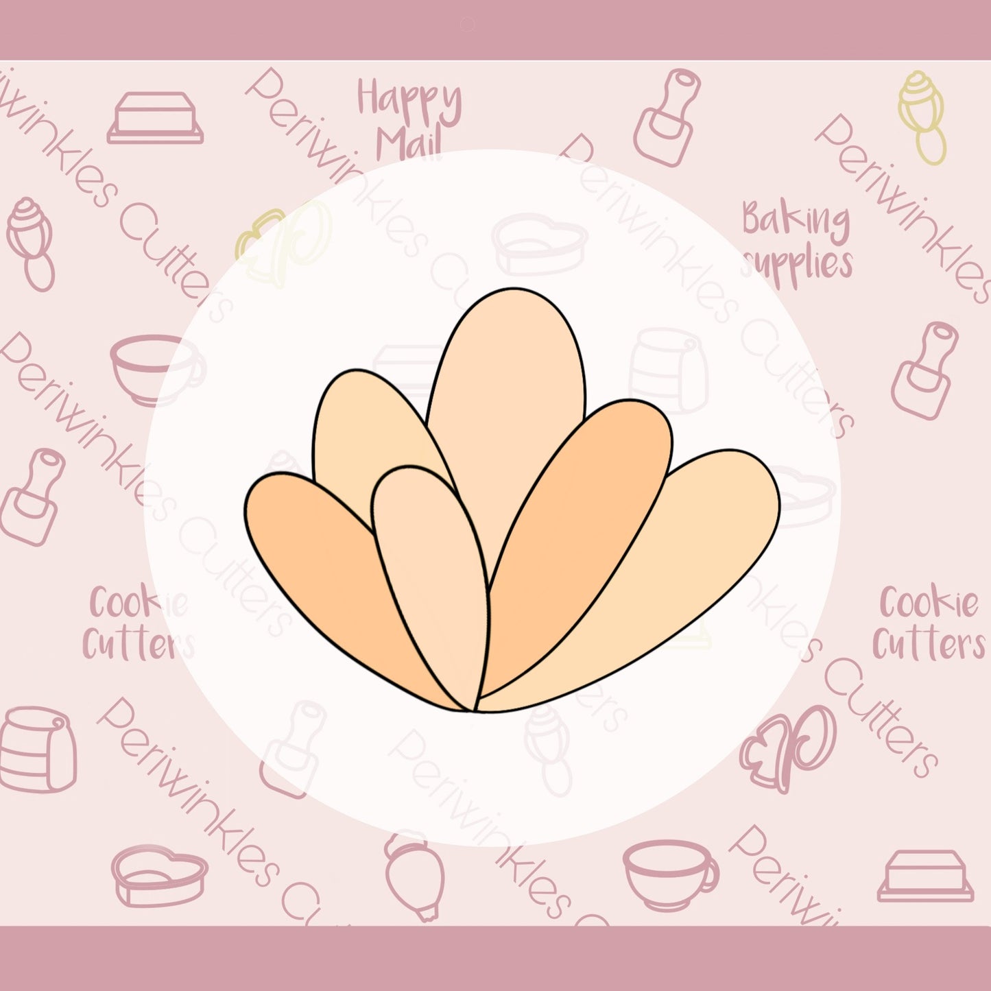 Foliage Leaf Cookie Cutter - Periwinkles Cutters