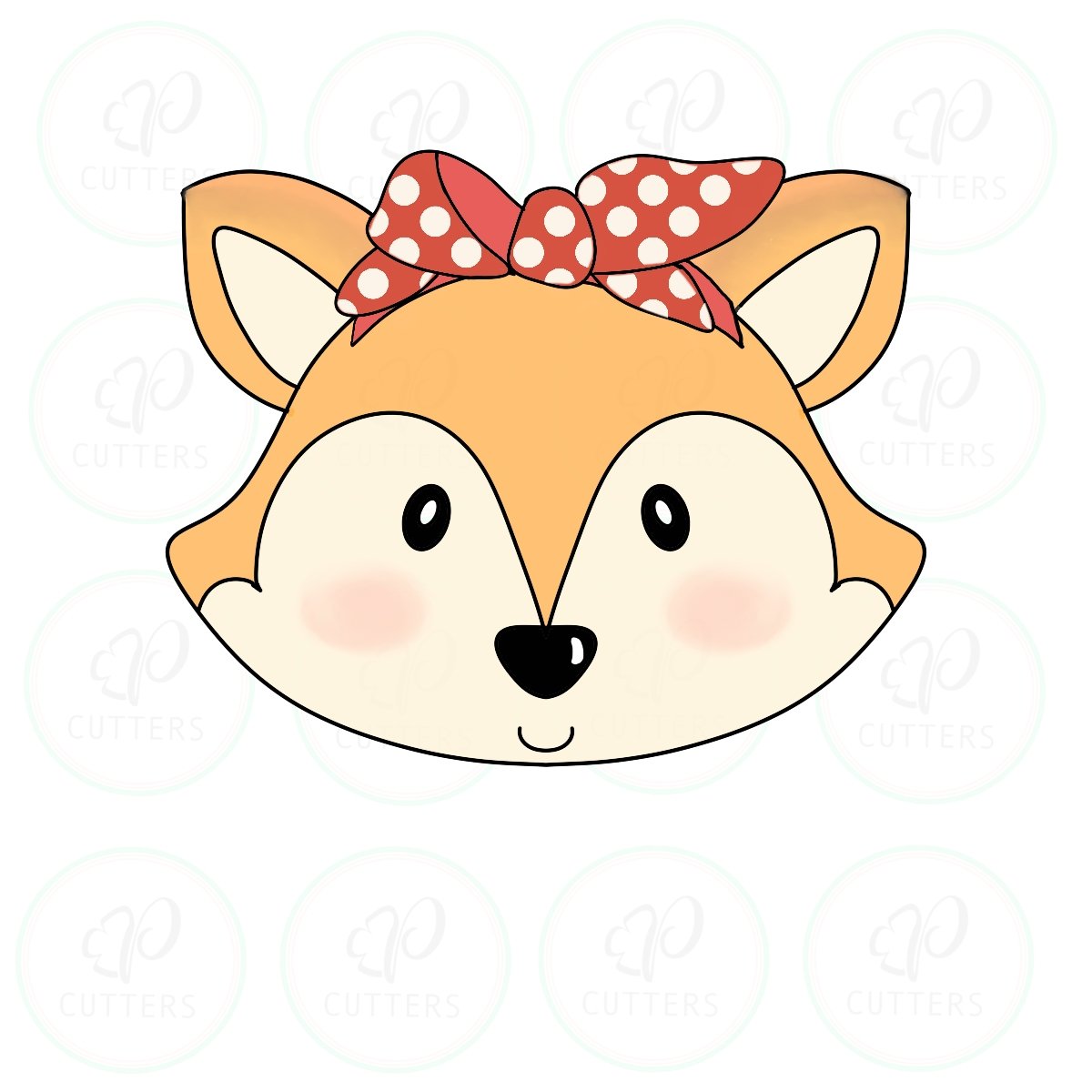 Foxy Bandana Cookie Cutter - Periwinkles Cutters