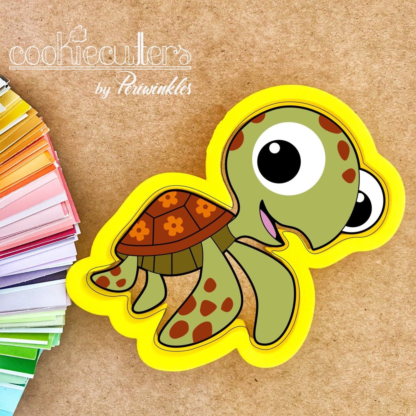 Friendly Turtle Cookie Cutter - Periwinkles Cutters