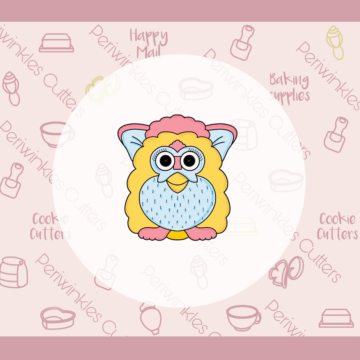 Furby Cookie Cutter - Periwinkles Cutters