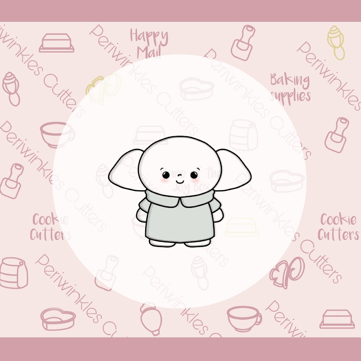 Galaxy Wars Baby Alien Cookie Cutter - Periwinkles Cutters