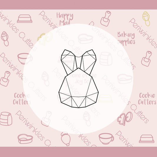 Gem Bunny Cookie Cutter - Periwinkles Cutters