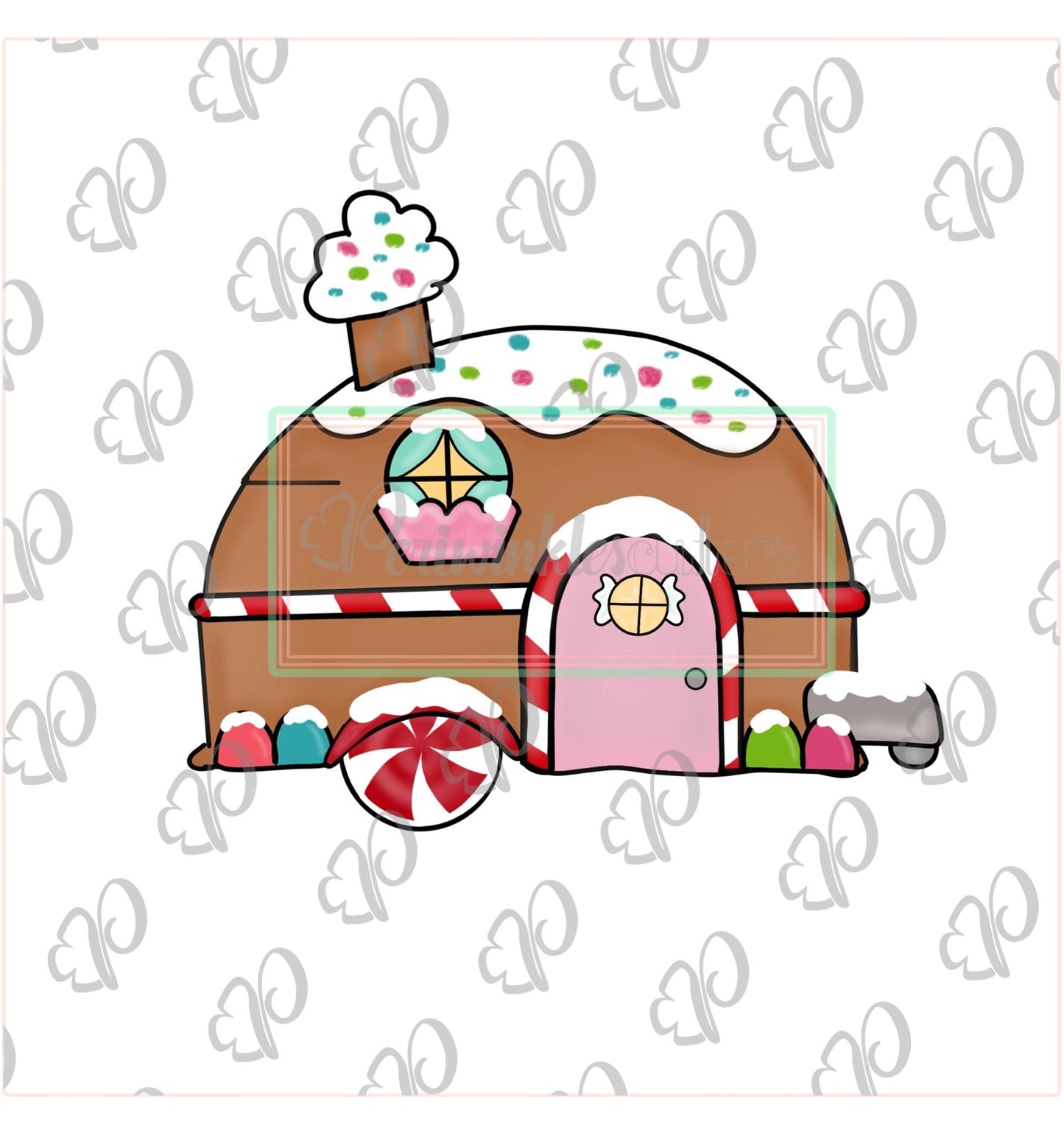 Gingerbread Camper Cookie Cutter - Periwinkles Cutters