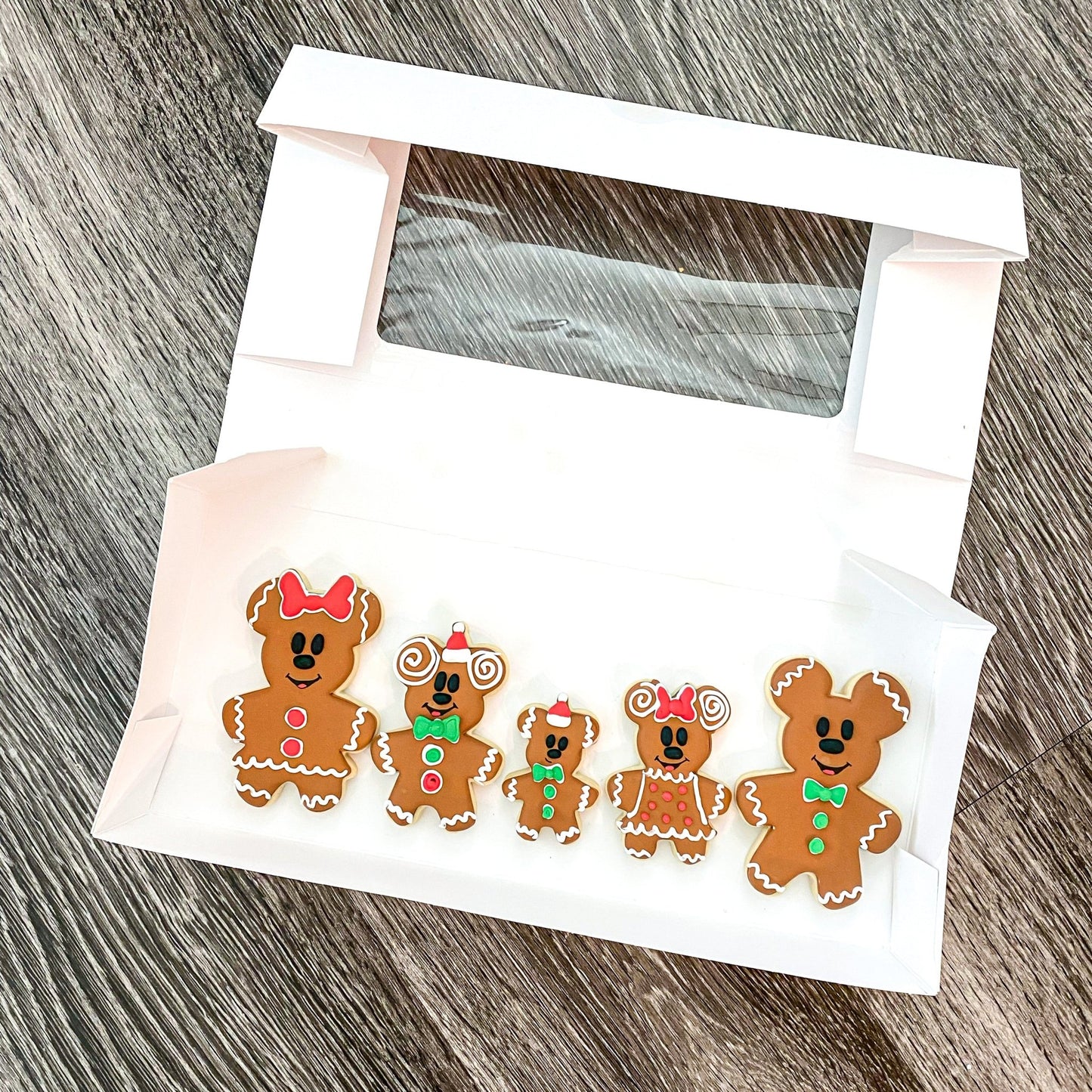 Gingerbread Mouse Family Set of 5 Cutters - Periwinkles Cutters